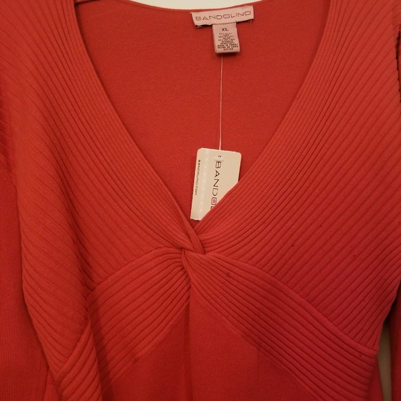 Gorgeous, Bandolino, Silk/Nylon/Cotton Sweater,Xl - Picture 2 of 4